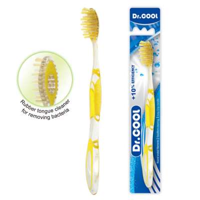 Professional adults daily use eco biodegradable 360 plastic manual toothbrush