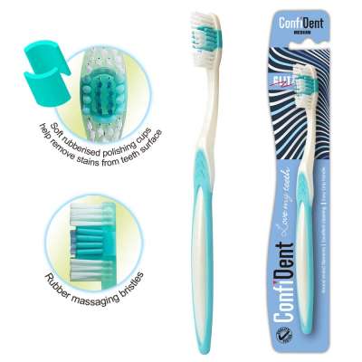 2020 eco friendly adult teeth whitening oem plastic toothbrush with massage bristles